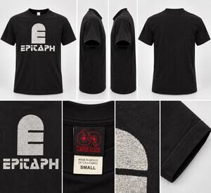 VTG Epitaph Records Logo T-Shirt S Cinder Block Punk Band